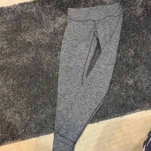 Gray and black lululemon leggings. Size 10. Worn 2-3 times.  Smoke free